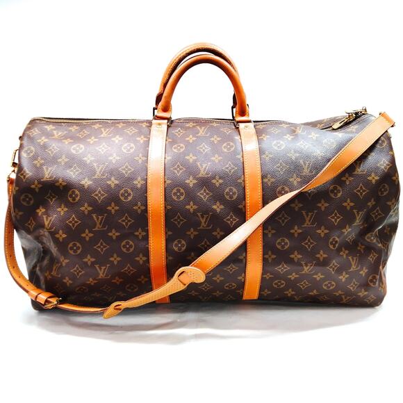 Louis Vuitton Monogram Keepall Bandouliere 60 Boston Bag - Picture 1 of 9